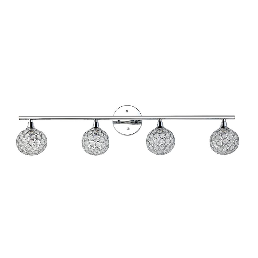 Maeve Iron/Glass Contemporary Glam LED Vanity Light. Picture 2