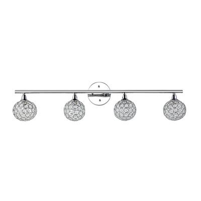 Maeve Iron/Glass Contemporary Glam LED Vanity Light. Picture 9
