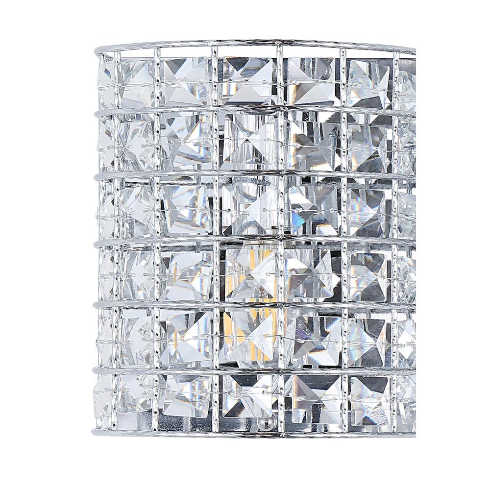 Clara Deco Metal/Crystal Classic Glam LED Vanity Light. Picture 3