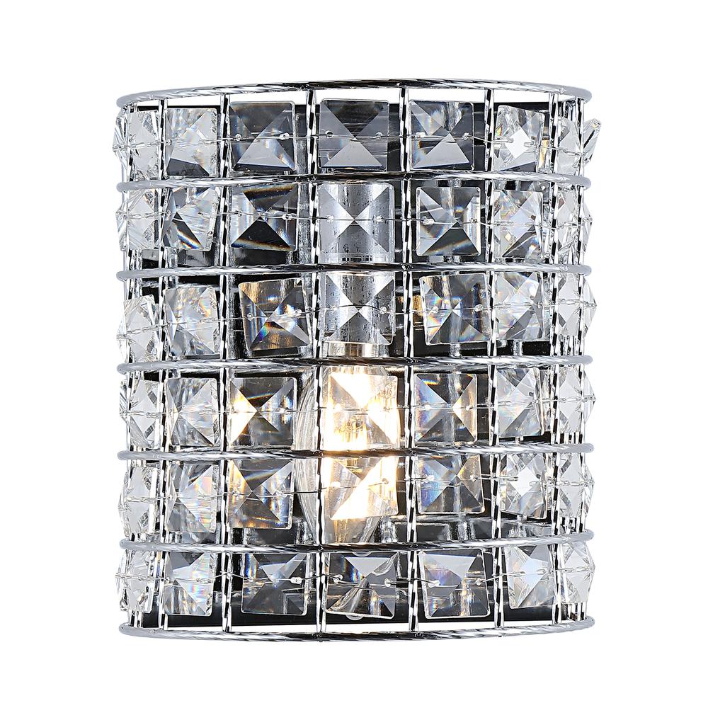 Clara Deco Metal/Crystal Classic Glam LED Vanity Light. Picture 4