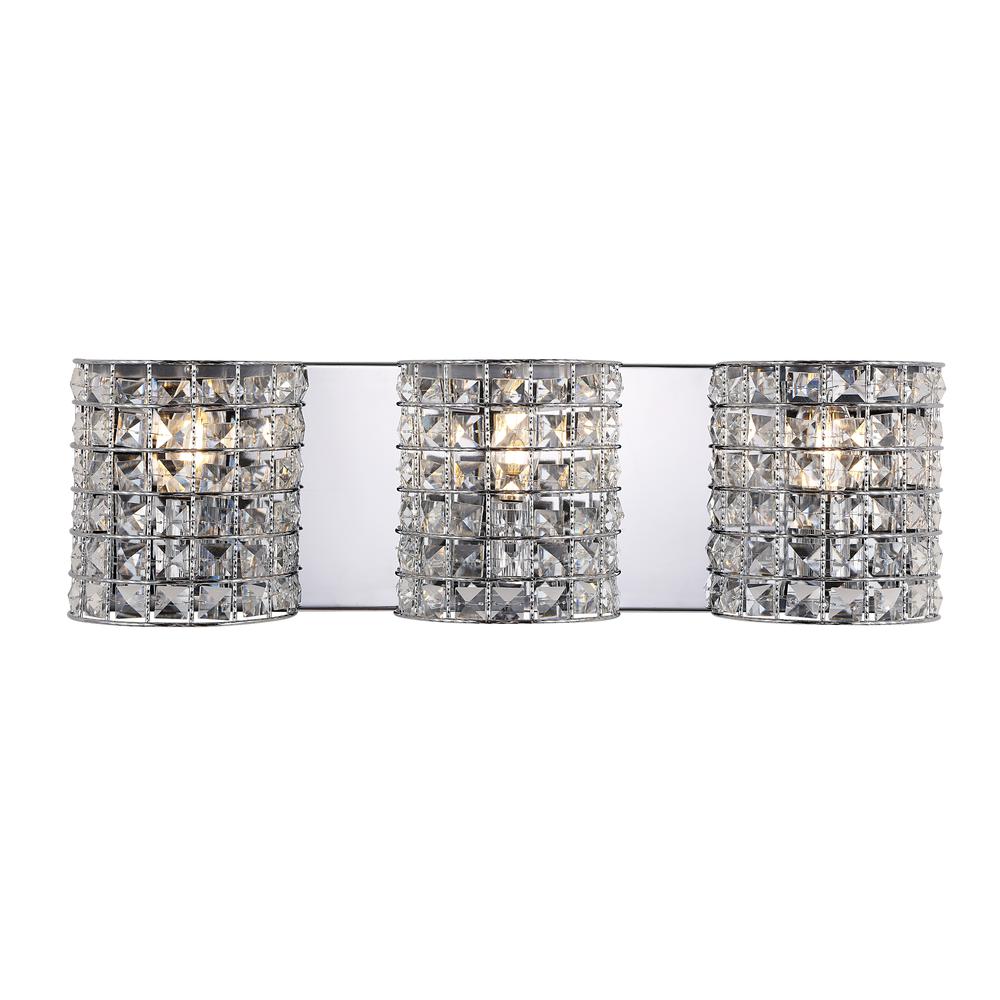 Clara Deco Metal/Crystal Classic Glam LED Vanity Light. Picture 1