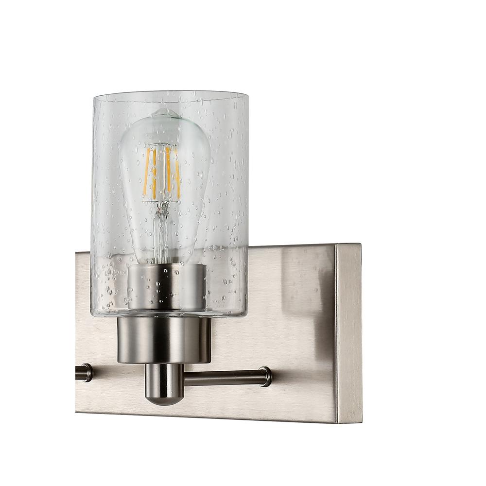 Irving Seeded Glass/Iron Modern Contemporary LED Vanity Light. Picture 2