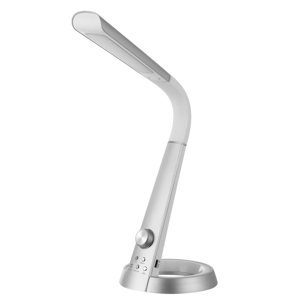 Contemporary Minimalist Adjustable Head Dimmable USB Charging LED Task Lamp. Picture 5