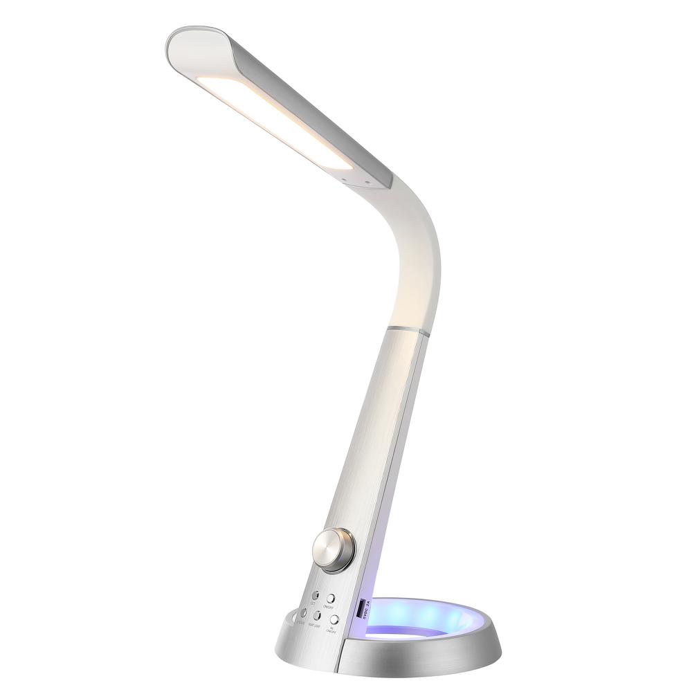 Contemporary Minimalist Adjustable Head Dimmable USB Charging LED Task Lamp. Picture 1