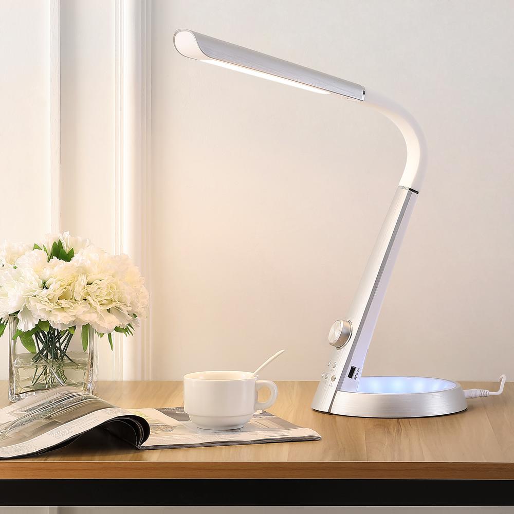 Contemporary Minimalist Adjustable Head Dimmable USB Charging LED Task Lamp. Picture 8