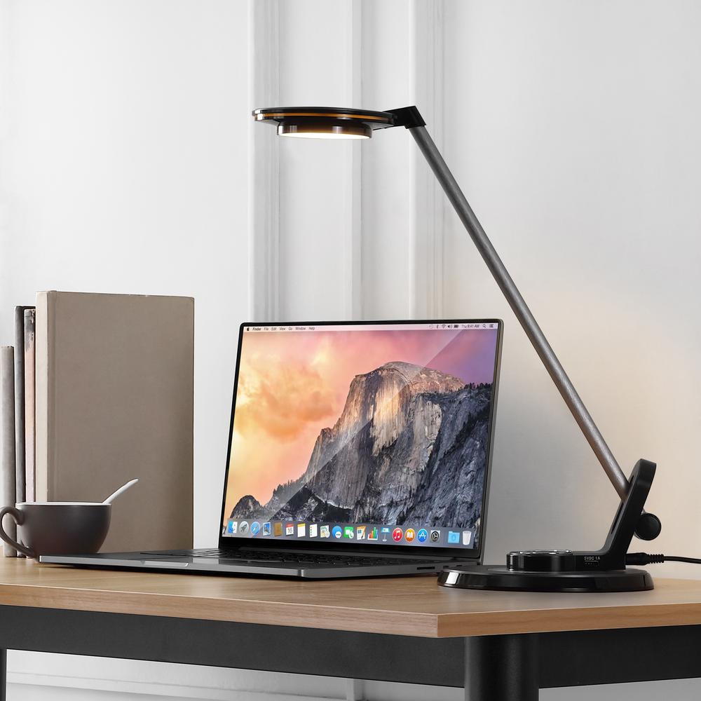 Contemporary Minimalist Adjustable Dimmable USB Charging LED Task Lamp. Picture 10