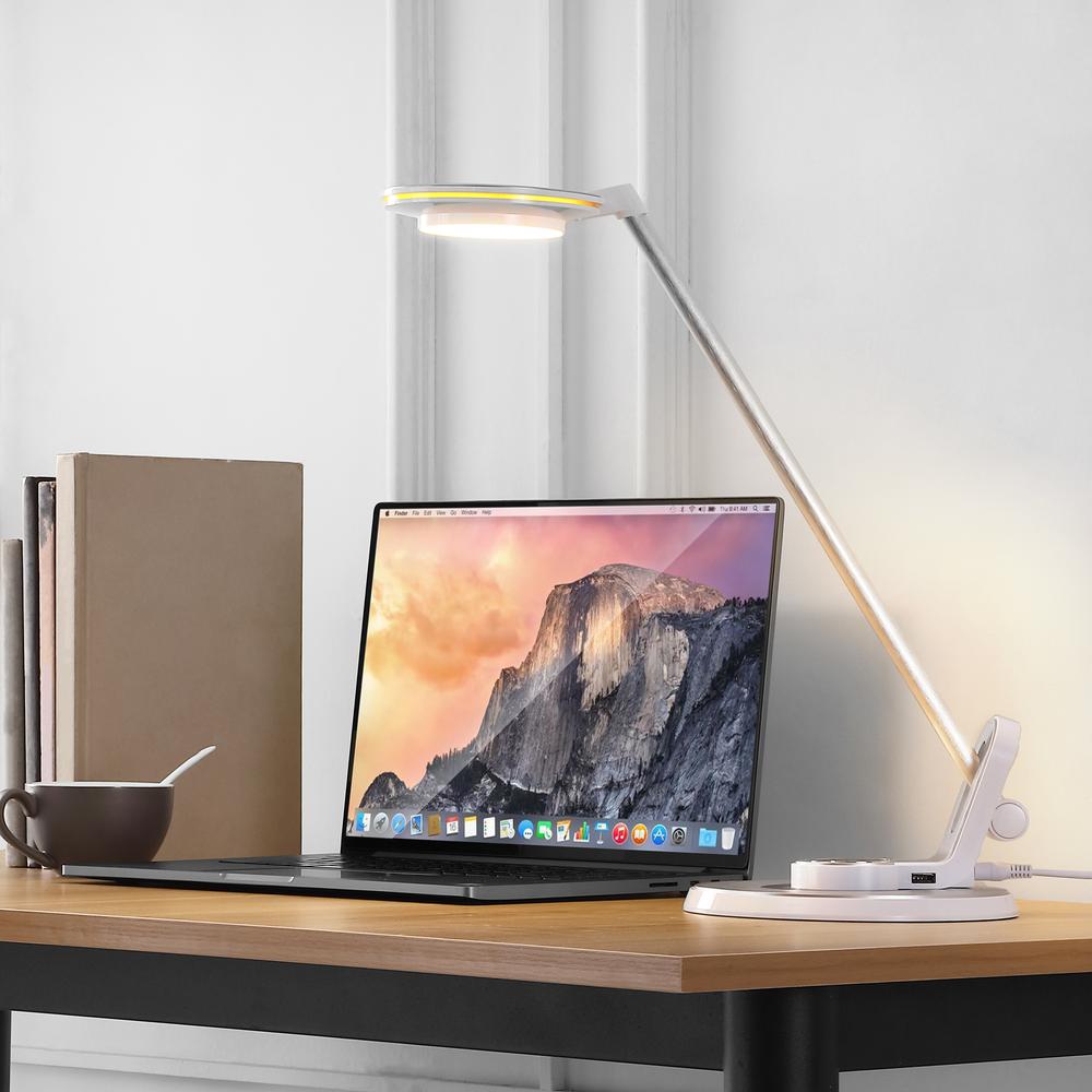 Contemporary Minimalist Adjustable Dimmable USB Charging LED Task Lamp. Picture 10