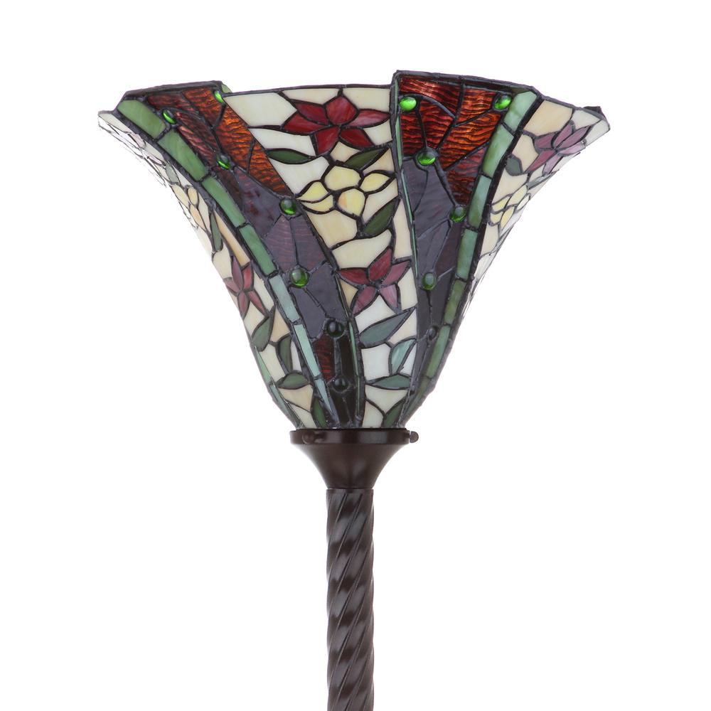 Williams Tiffany Style Torchiere LED Floor Lamp. Picture 8