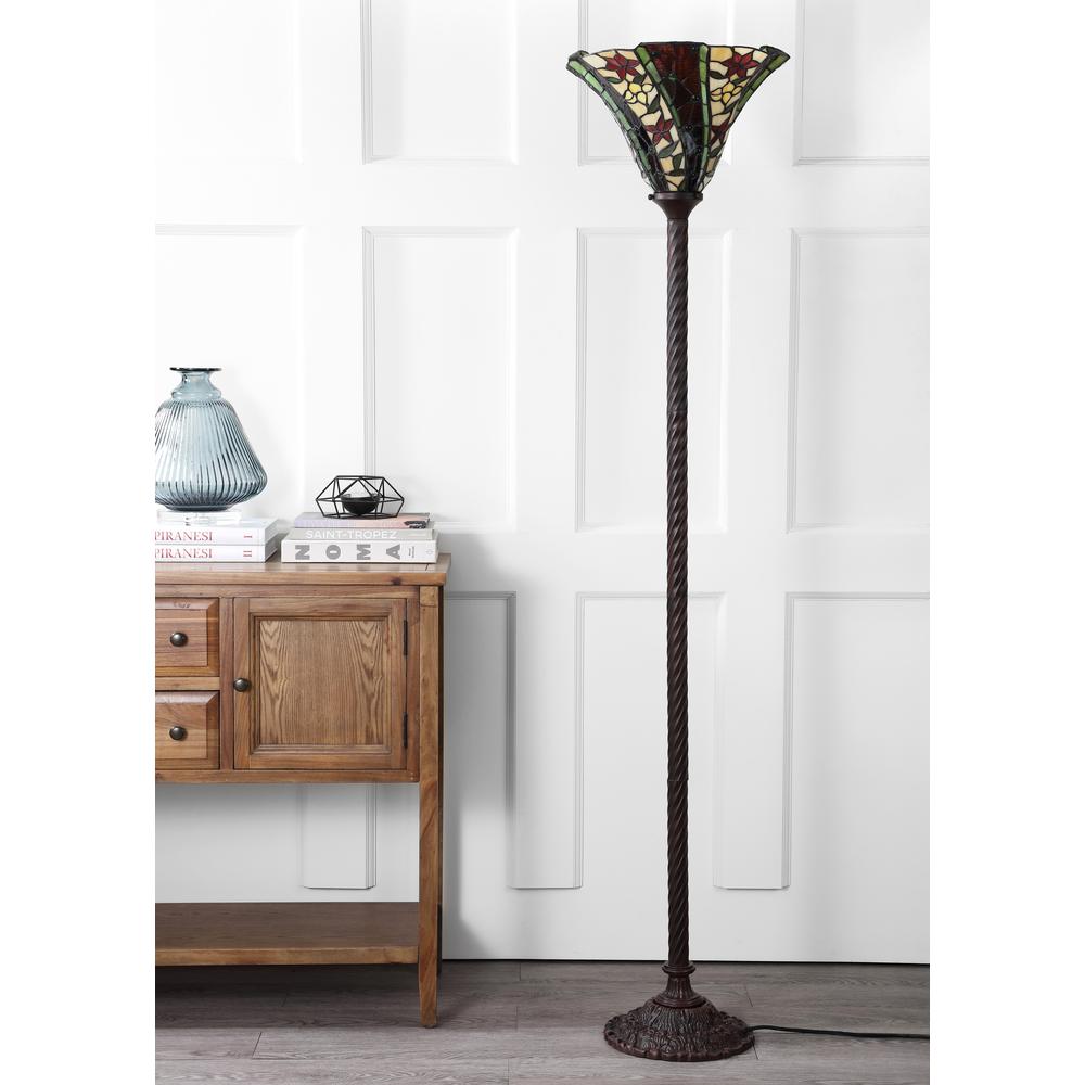 Williams Tiffany Style Torchiere LED Floor Lamp. Picture 6