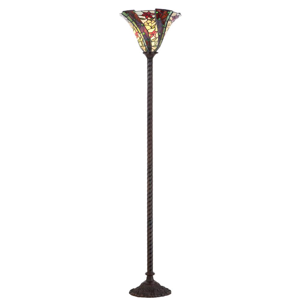 Williams Tiffany Style Torchiere LED Floor Lamp. Picture 1