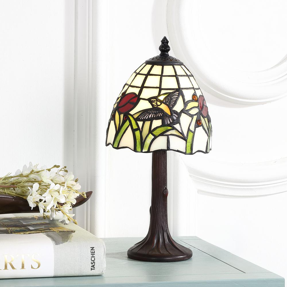 Hummingbird Tiffany Style LED Table Lamp. Picture 5