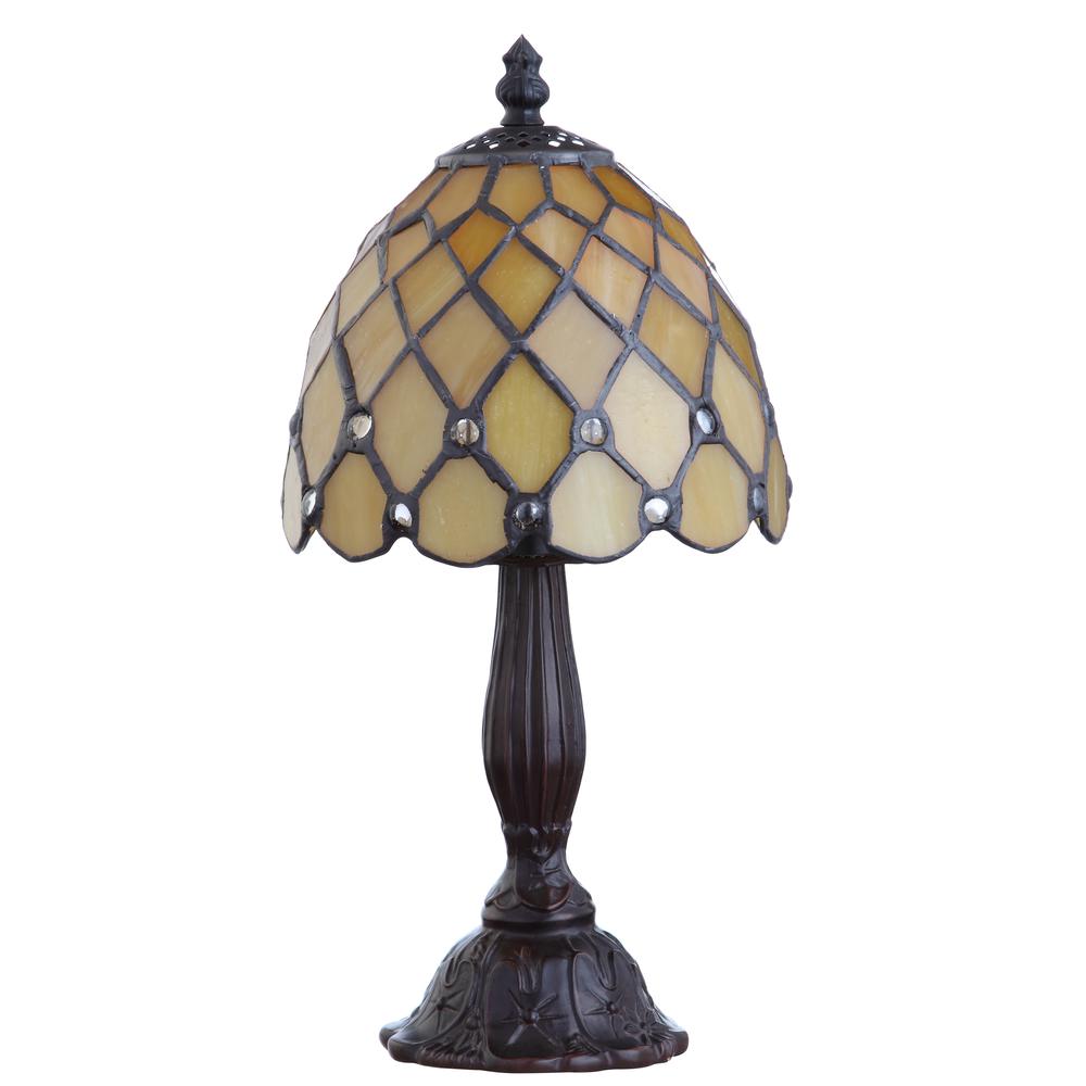 Campbell Tiffany Style LED Table Lamp. Picture 2