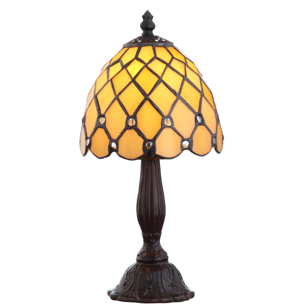 Campbell Tiffany Style LED Table Lamp. Picture 1