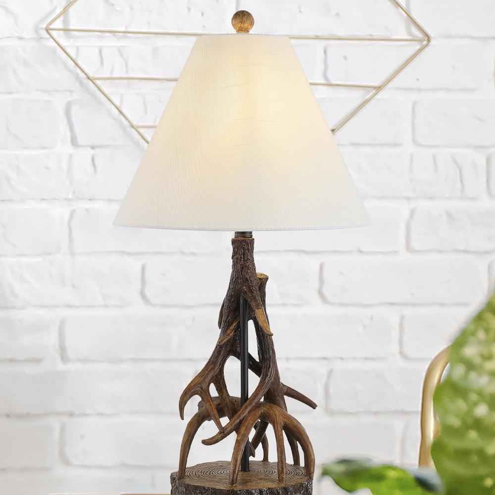 Cabell Farmhouse Rustic Iron LED Table Lamp. Picture 7