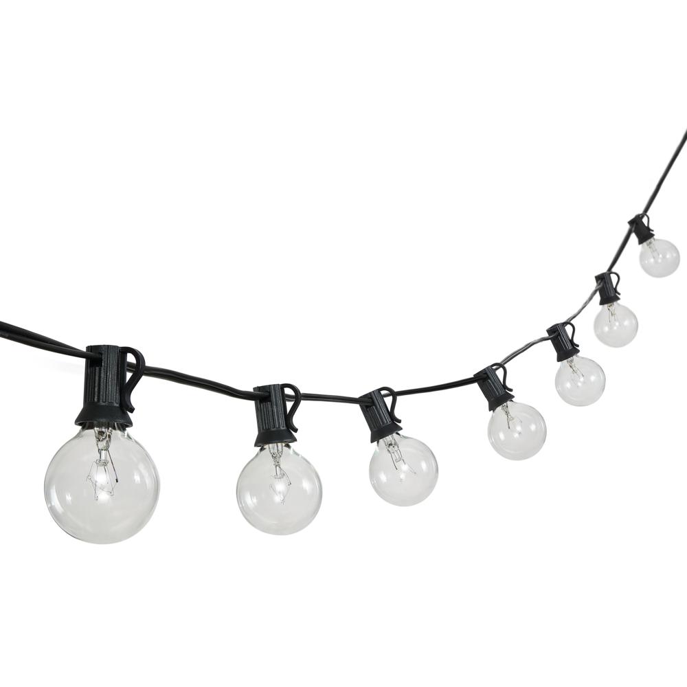 Indoor/Outdoor Rustic Incandescent G Bistro Globe Bulb String Lights. Picture 1