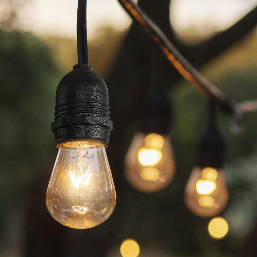 Indoor/Outdoor Rustic Industrial Led S Edison Buld String Lights. Picture 8
