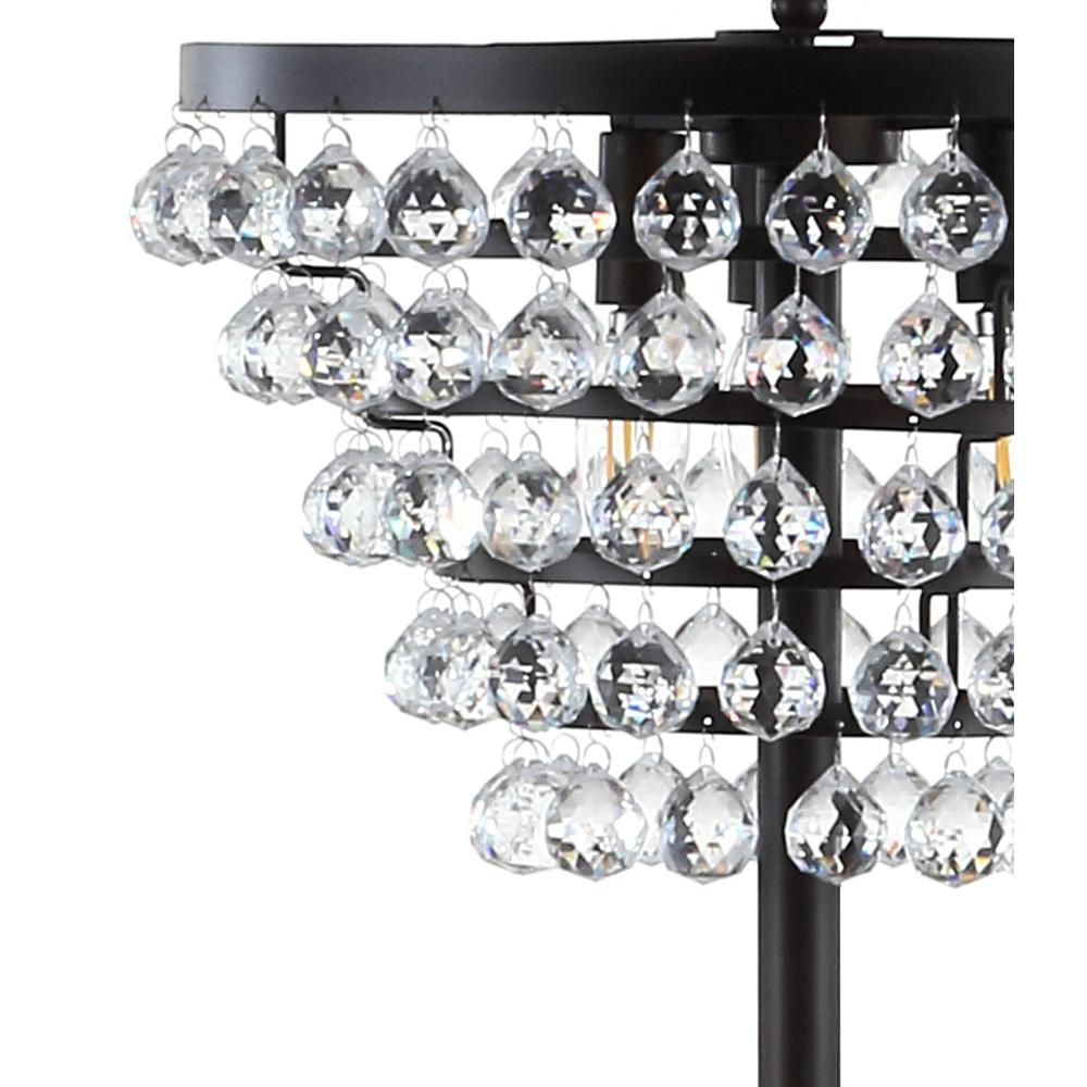 Jemma Crystal/Metal LED Floor Lamp. Picture 4