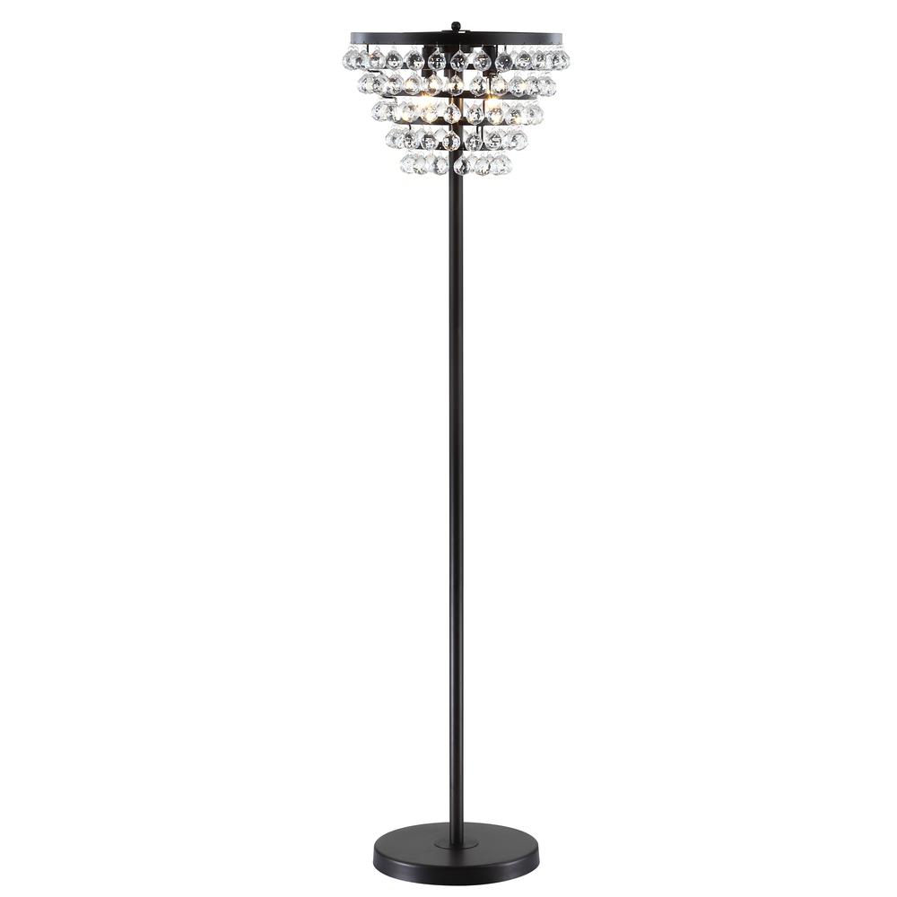 Jemma Crystal/Metal LED Floor Lamp. Picture 1