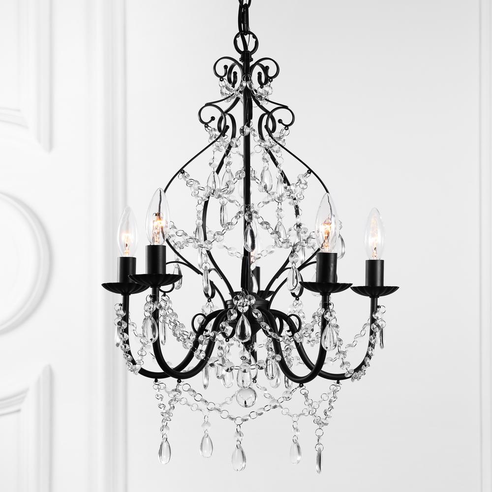 Maura Crystal/Metal LED Chandelier. Picture 12