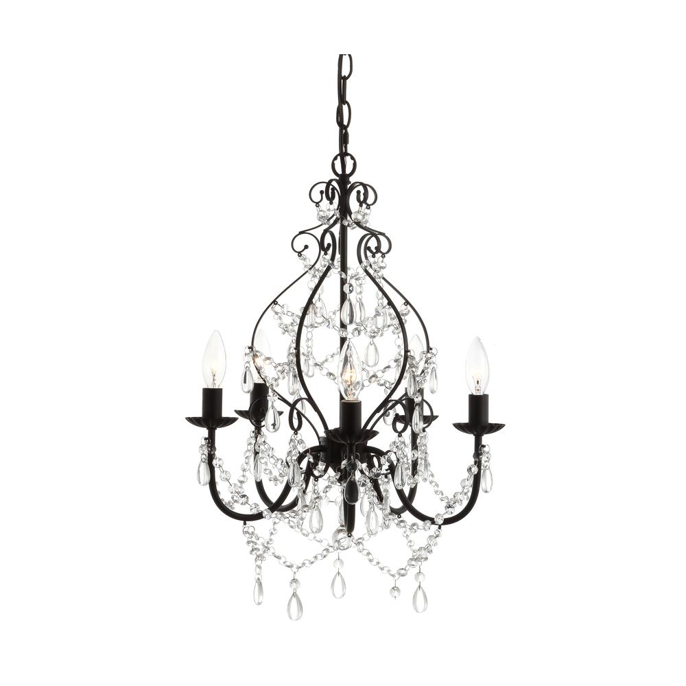Maura Crystal/Metal LED Chandelier. Picture 11
