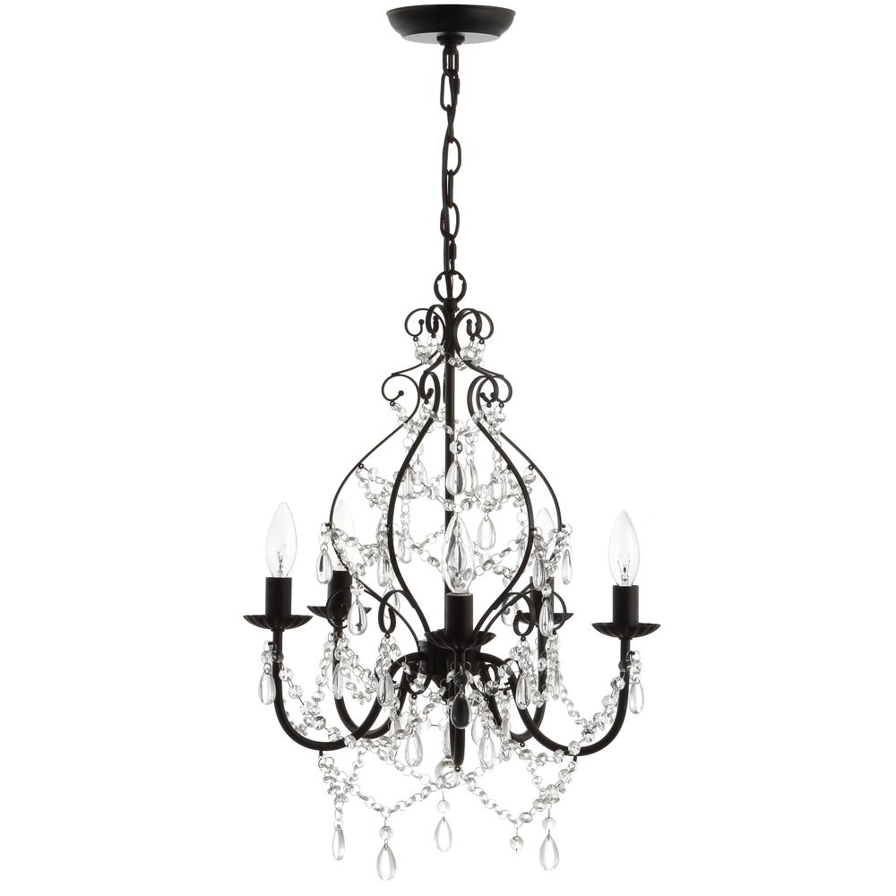 Maura Crystal/Metal LED Chandelier. Picture 2