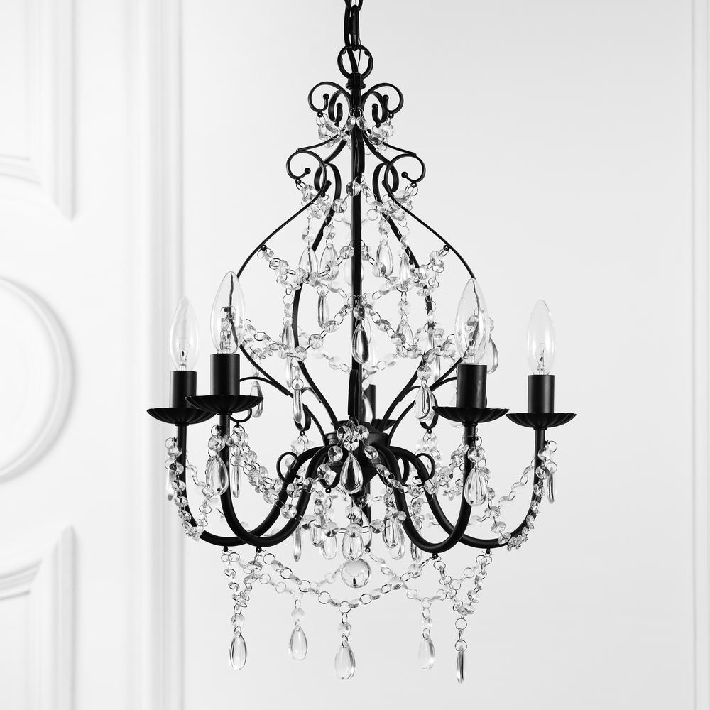 Maura Crystal/Metal LED Chandelier. Picture 10
