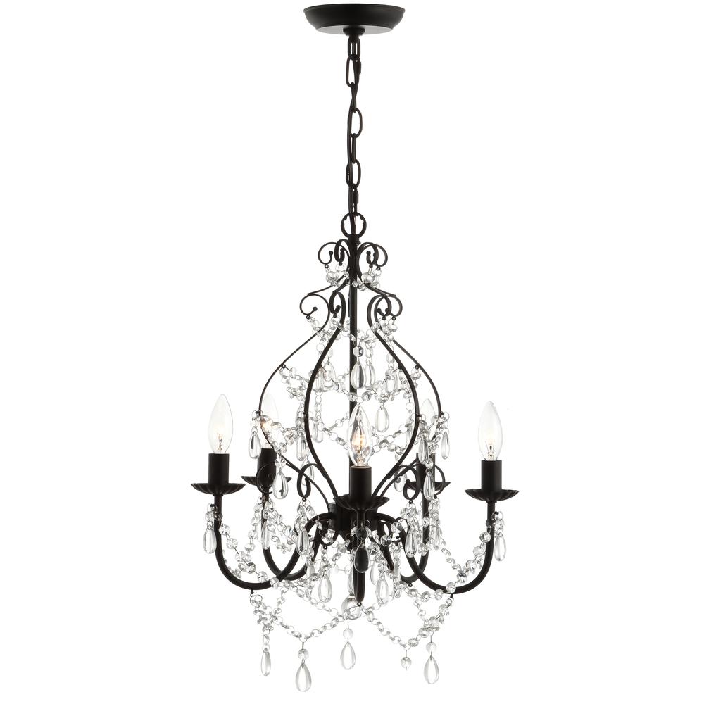 Maura Crystal/Metal LED Chandelier. Picture 1