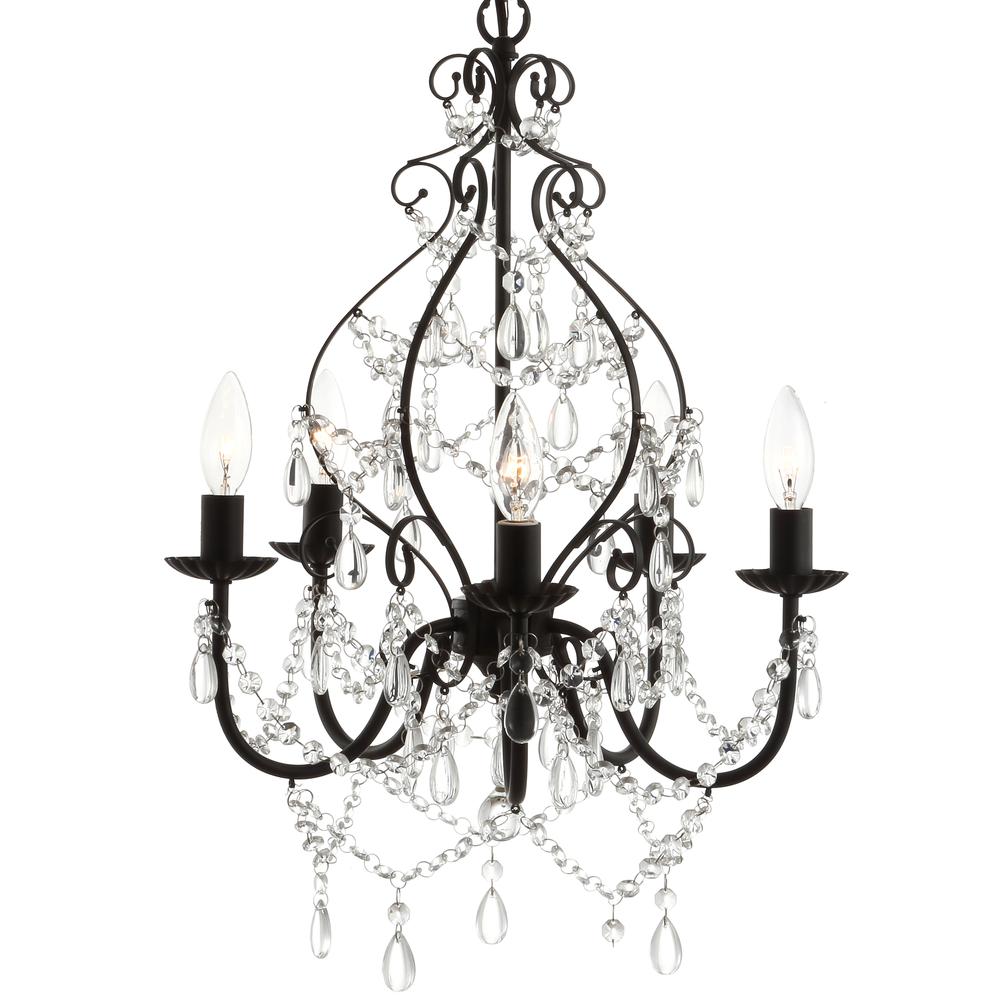Maura Crystal/Metal LED Chandelier. Picture 8