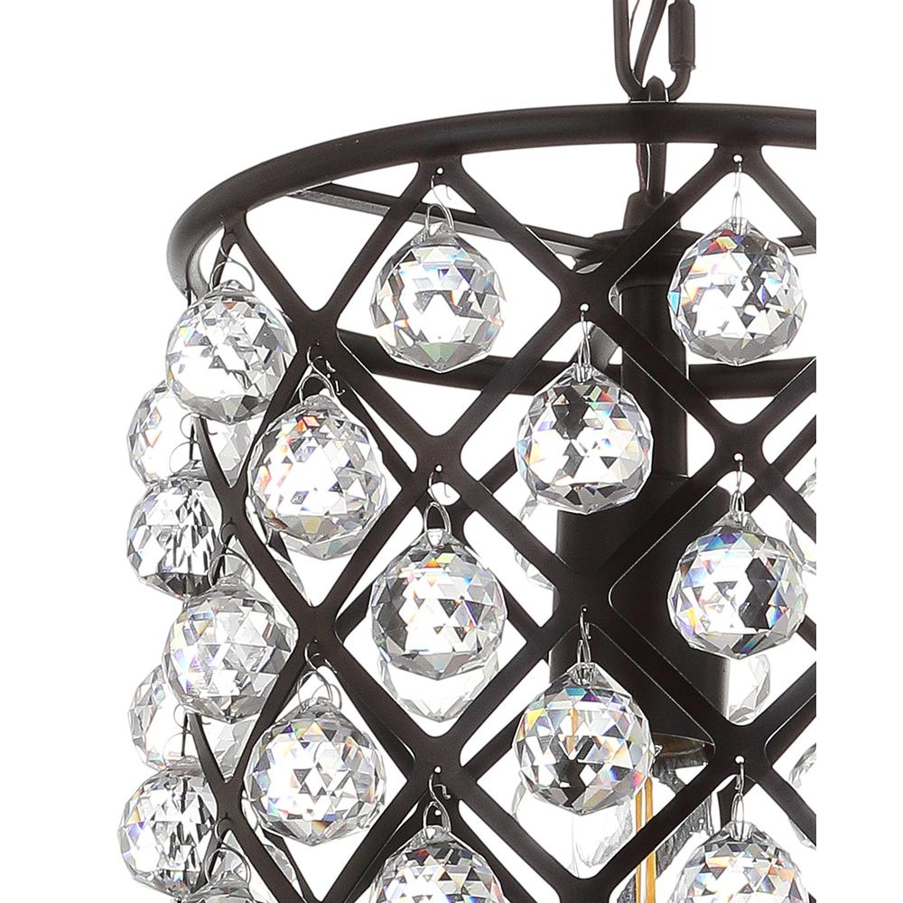 Gabrielle Crystal/Metal Led Pendant. Picture 5