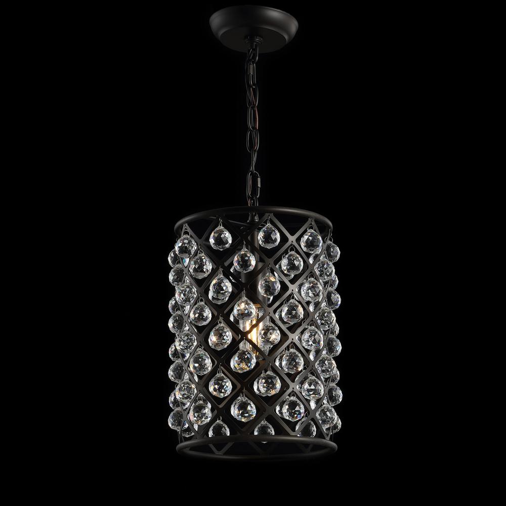 Gabrielle Crystal/Metal Led Pendant. Picture 3