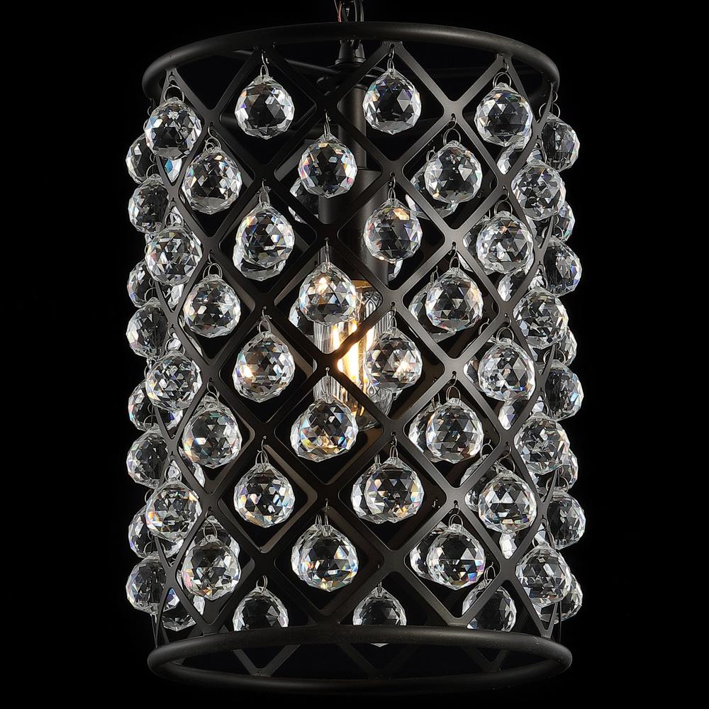 Gabrielle Crystal/Metal Led Pendant. Picture 7