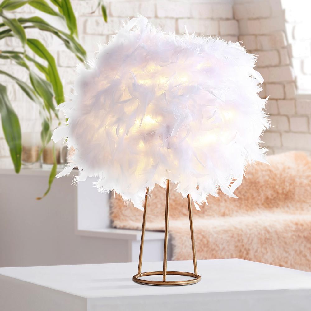 Stork Feather Metal Led Table Lamp. Picture 9