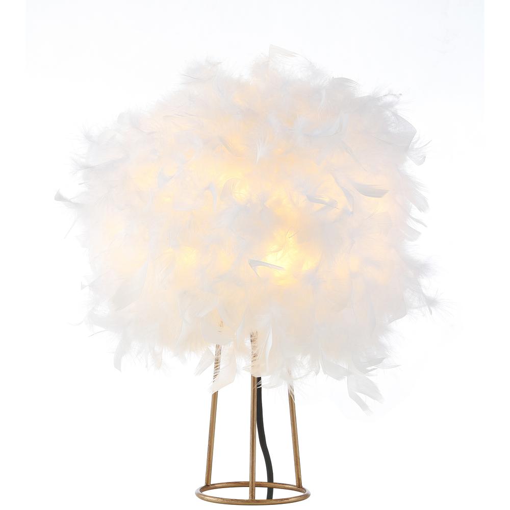 Stork Feather Metal Led Table Lamp. Picture 1