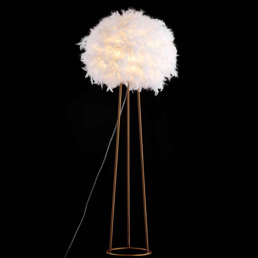 Stork Feather Metal LED Floor Lamp. Picture 3