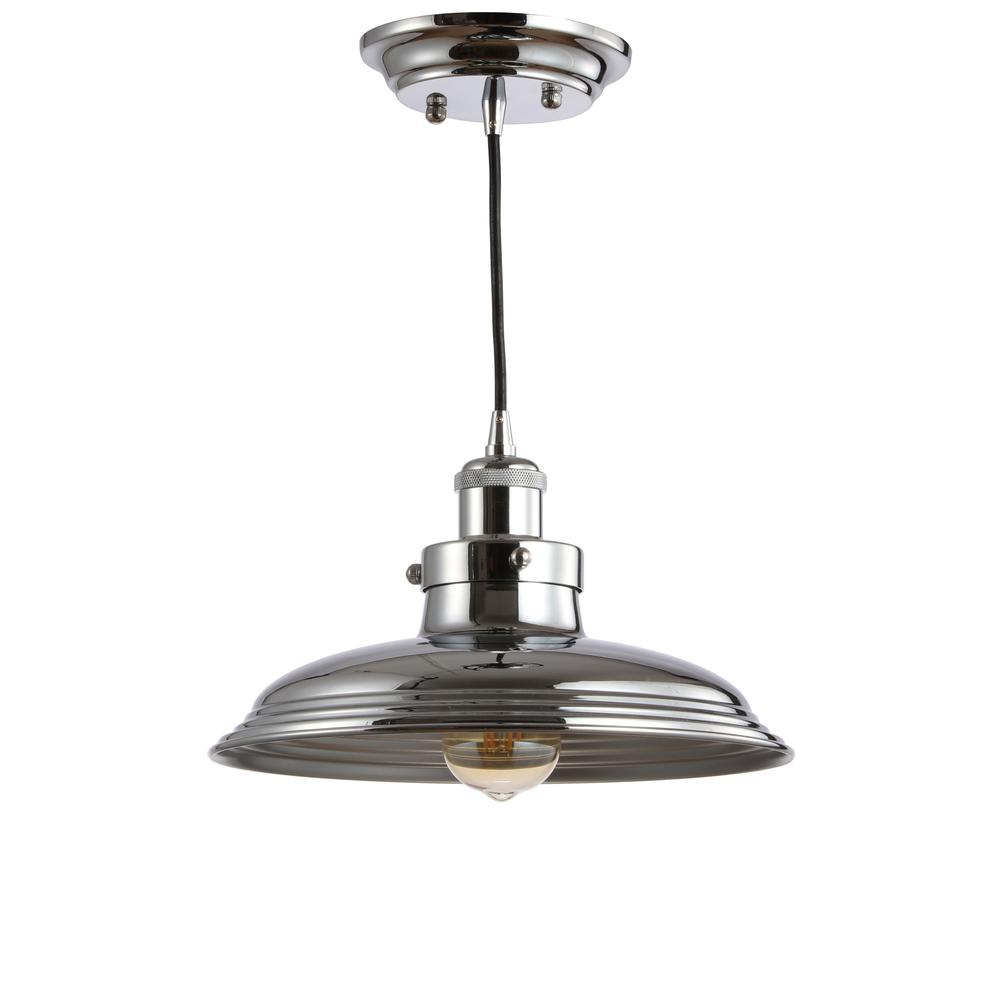 Bedford Adjustable Iron Industrial Rustic LED Pendant. Picture 2