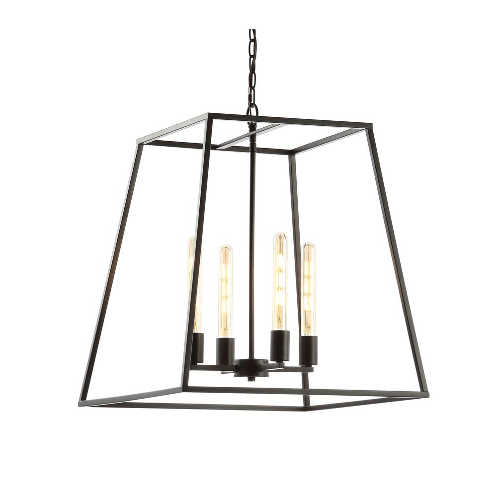 Hutson Iron Modern Angled LED Chandelier. Picture 9