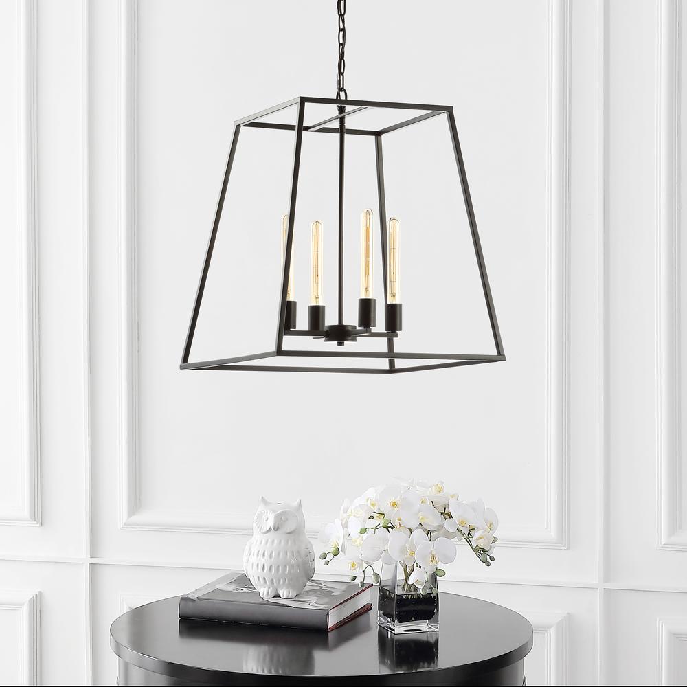 Hutson Iron Modern Angled LED Chandelier. Picture 8