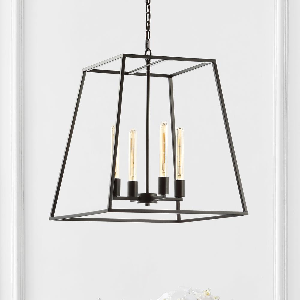 Hutson Iron Modern Angled LED Chandelier. Picture 6