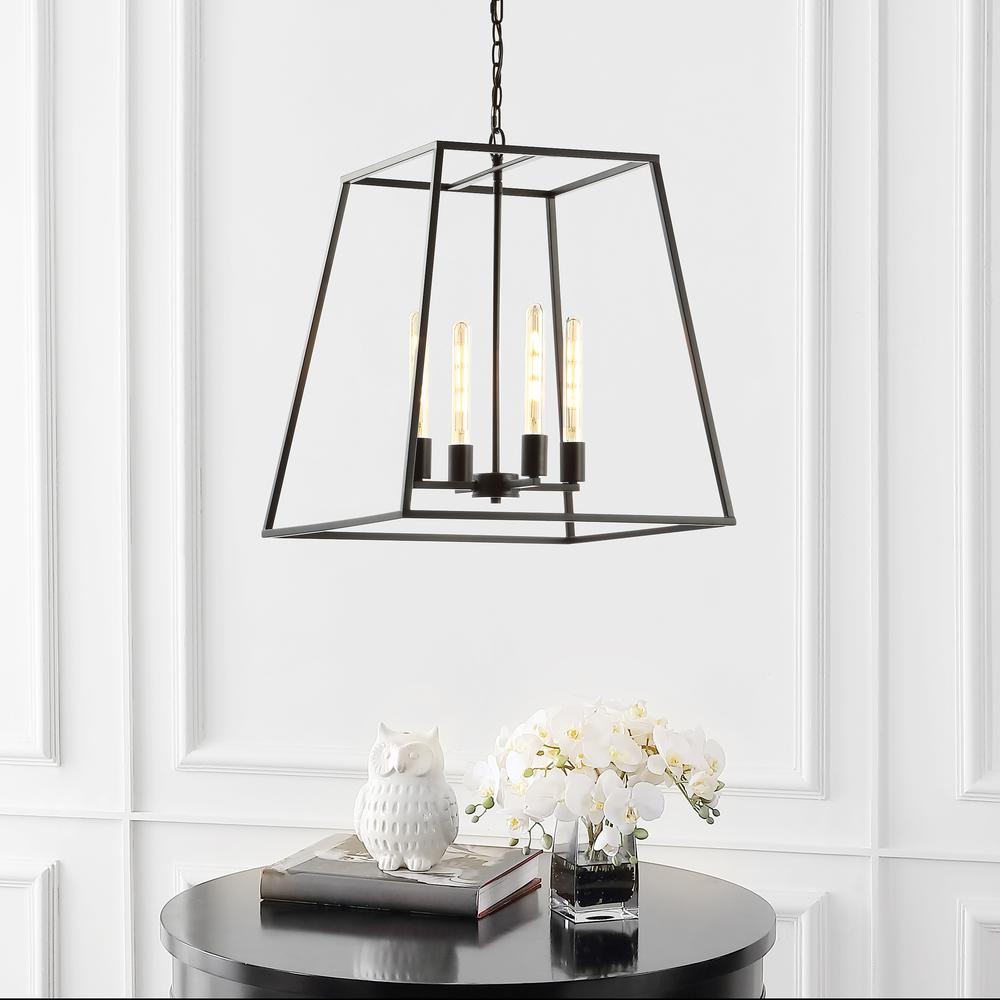 Hutson Iron Modern Angled LED Chandelier. Picture 7