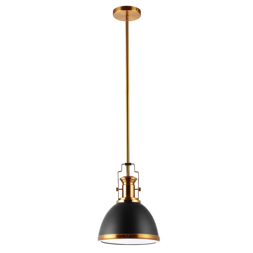 Homer Modern Industrial Iron LED Dome Pendant. Picture 2