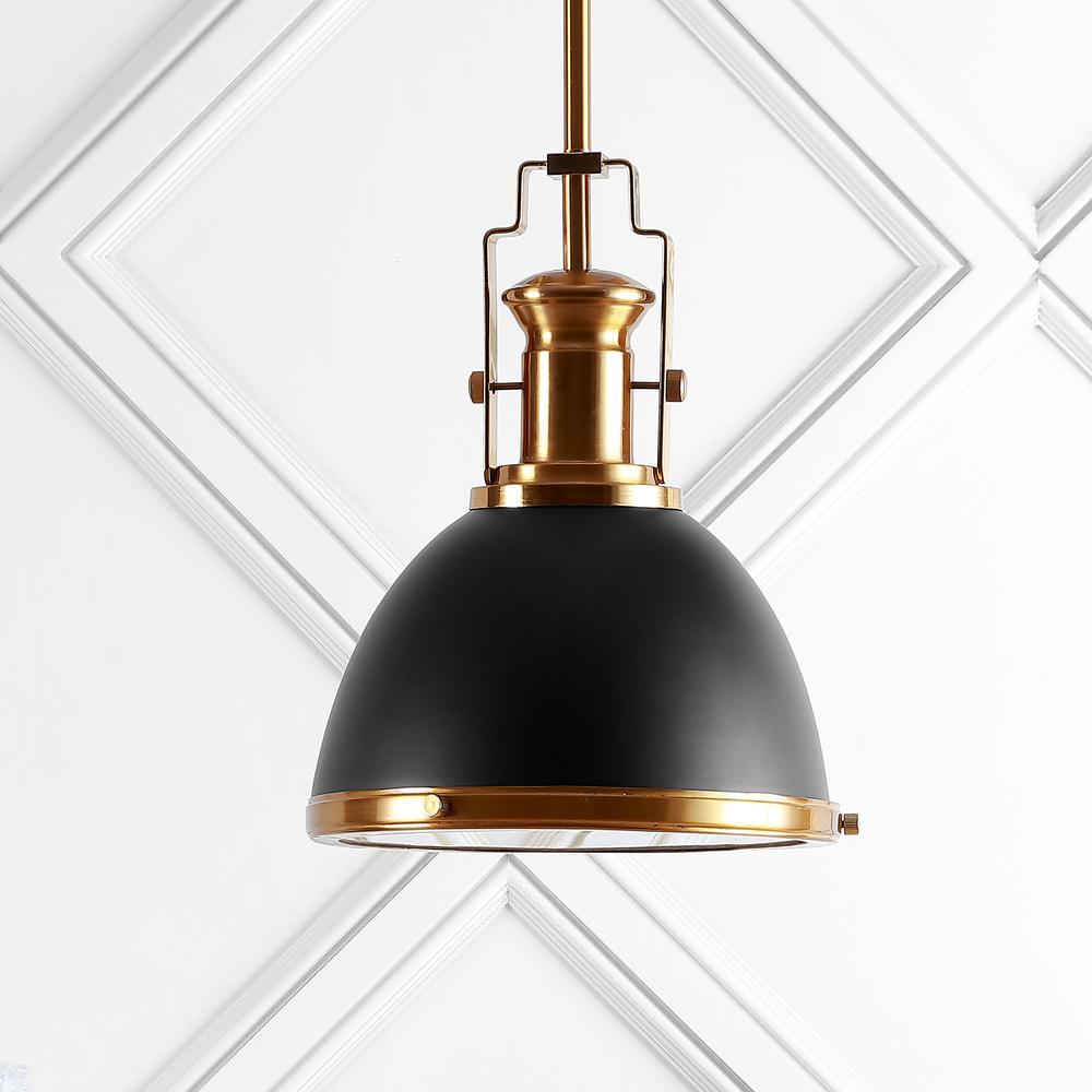 Homer Modern Industrial Iron LED Dome Pendant. Picture 6