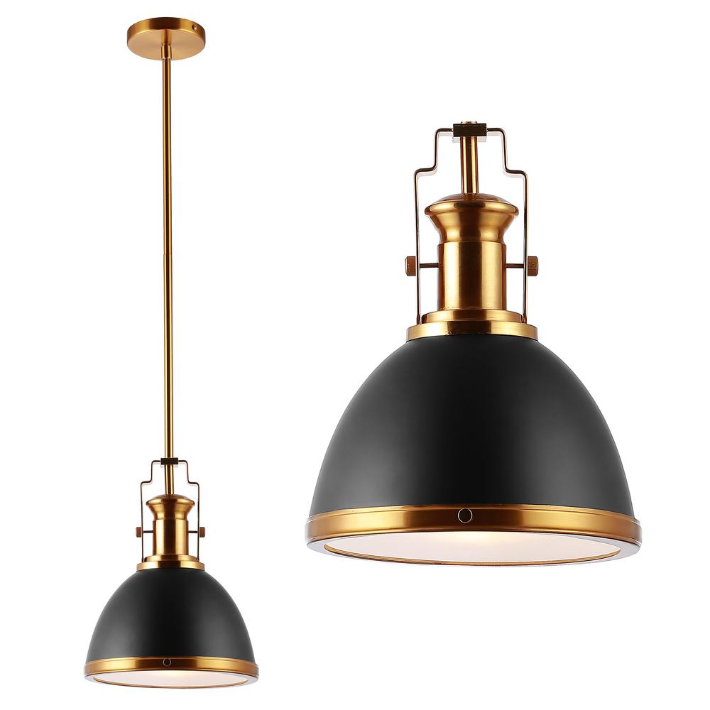 Homer Modern Industrial Iron Led Dome Pendant. Picture 9