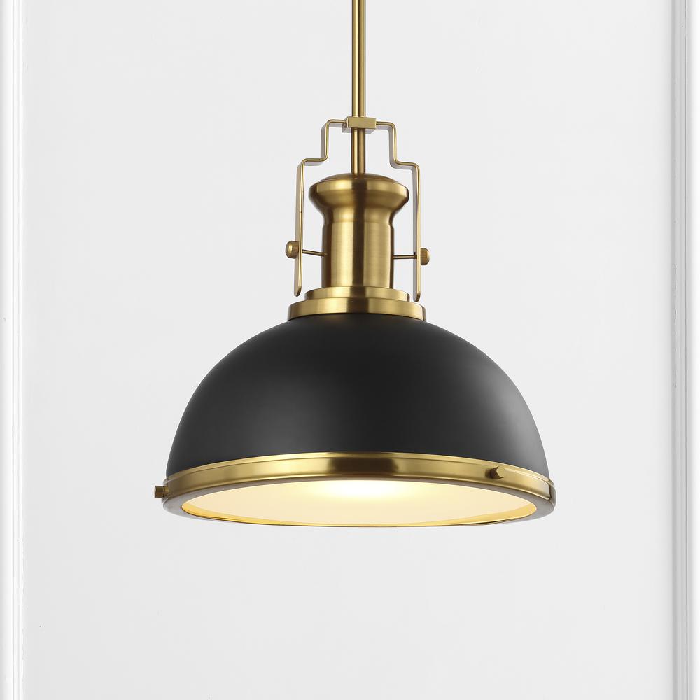 Homer Modern Industrial Iron LED Dome Pendant. Picture 11