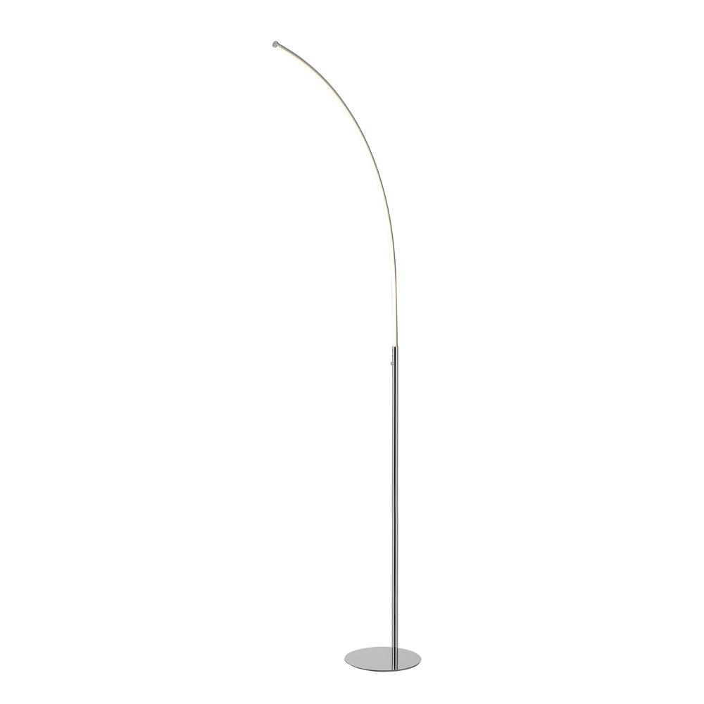 Curva Metal Minimalist Modern LED Integrated Floor Lamp. Picture 1