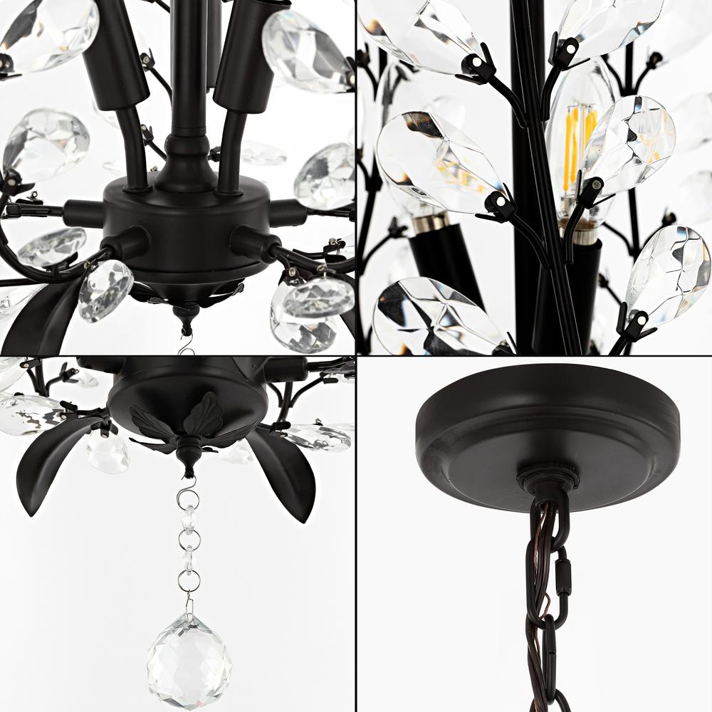 Diantha Light Contemporary Bohemian Iron/Acrylic LED Pendant. Picture 5