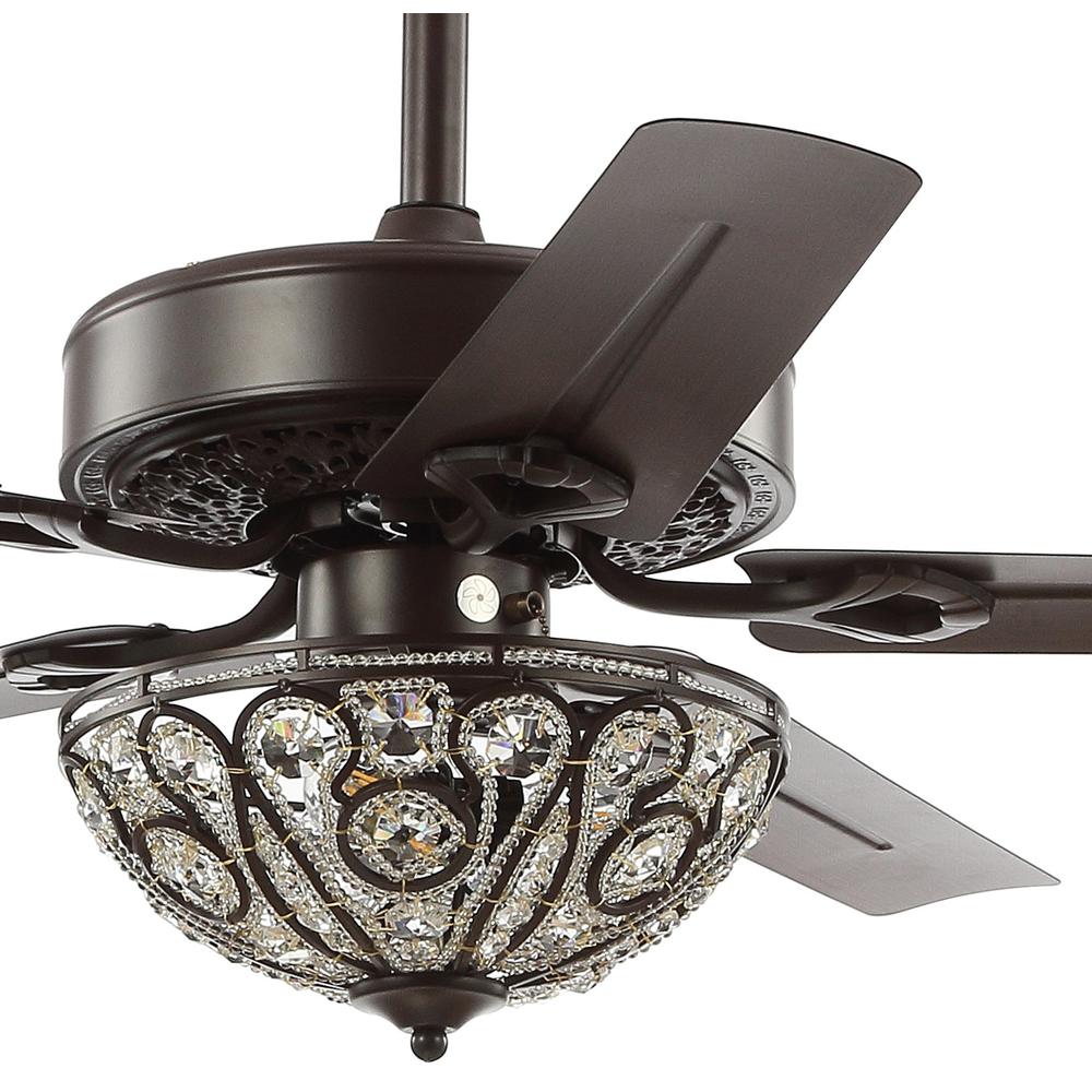 Ali Wrought Iron LED Ceiling Fan with Remote. Picture 3