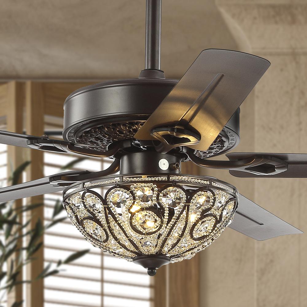 Ali Wrought Iron LED Ceiling Fan with Remote. Picture 11