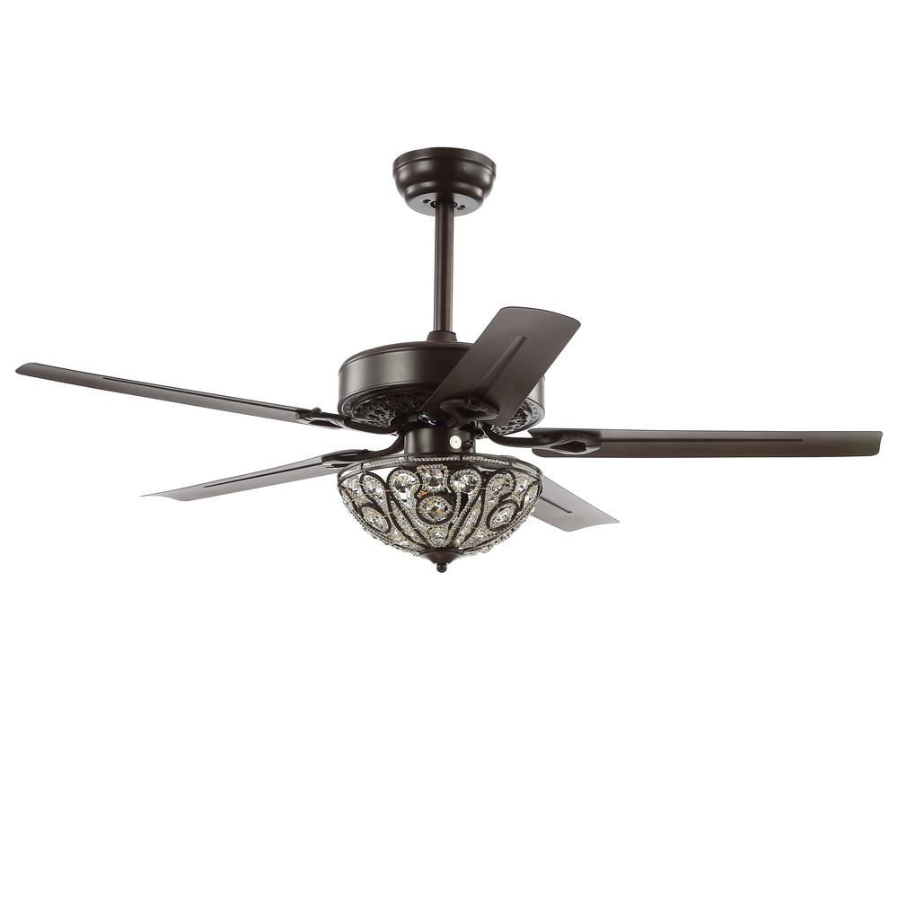 Ali Wrought Iron LED Ceiling Fan with Remote. Picture 2