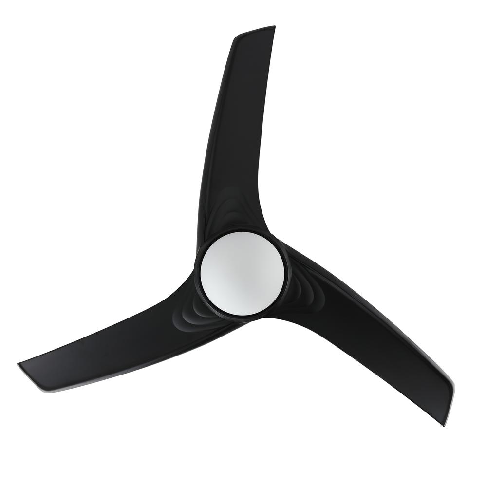 Sully Contemporary Industrial Iron/Plastic Integrated Led Ceiling Fan. Picture 6