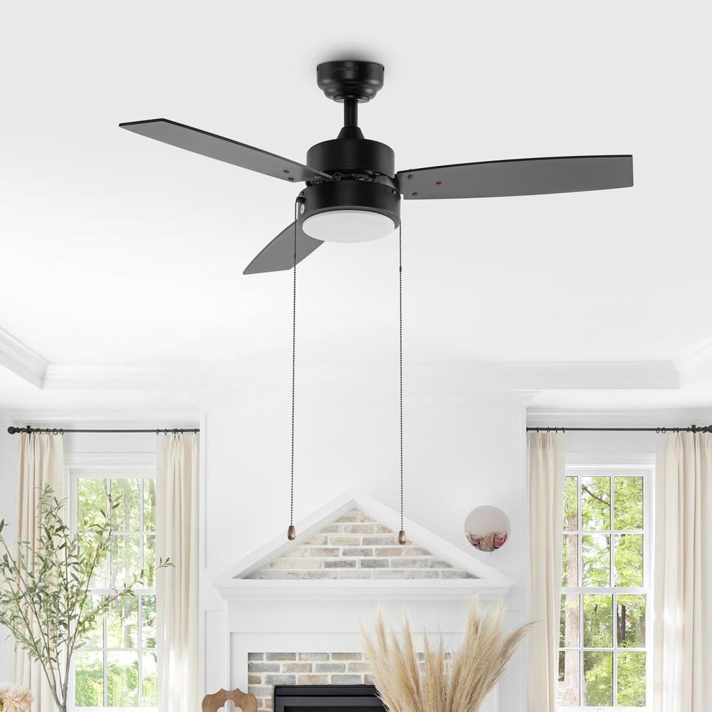 3-Speed Iron Height Adjustable Integrated LED Ceiling Fan with Pull Chains. Picture 7